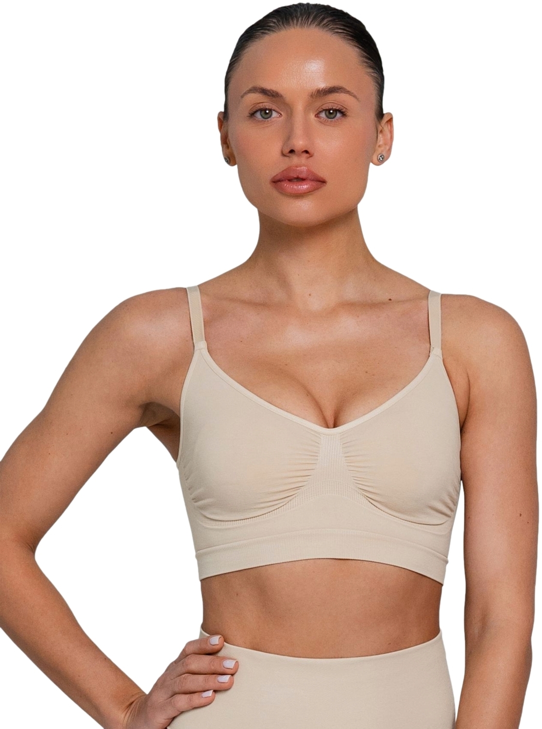 Бра безшовний Giulia Bra Shapewear XXL світло-бежевий