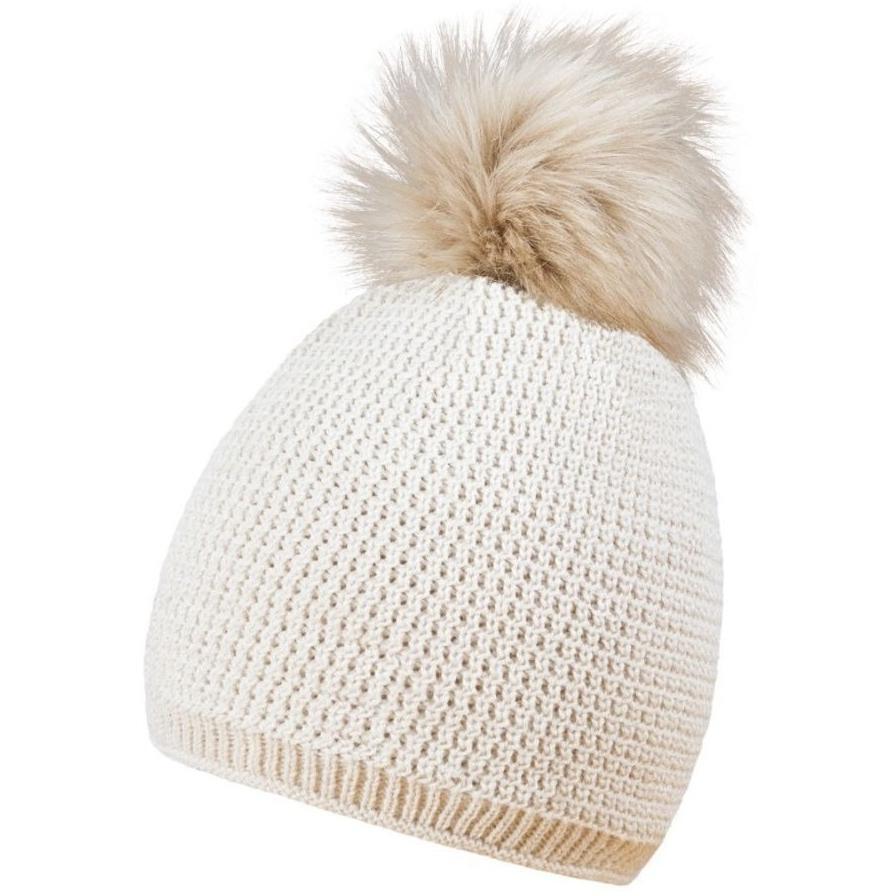 Шапка женская Cofee smart fur 3047-22 One size кремовый