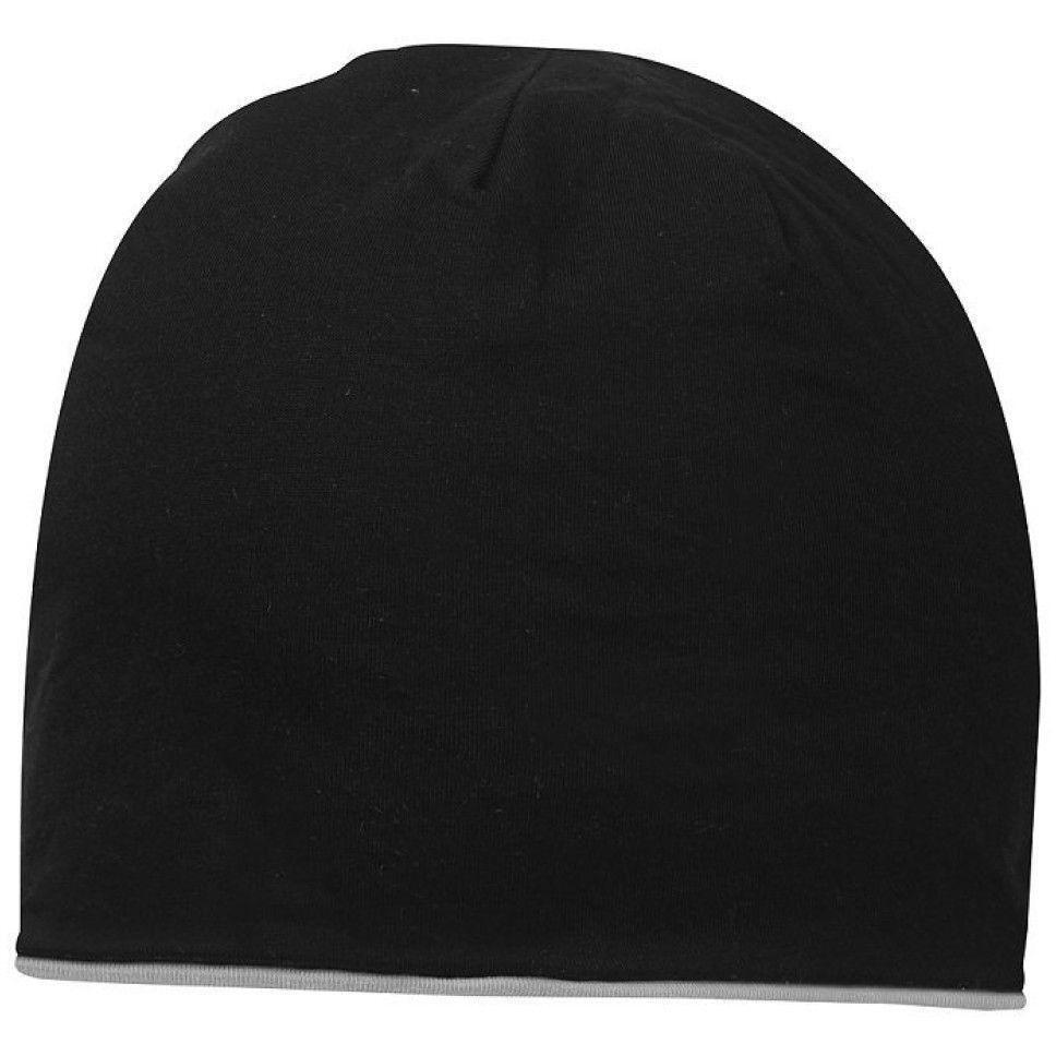 Шапка Cofee contrasting jersey 3049-3 CO One size черный/серый