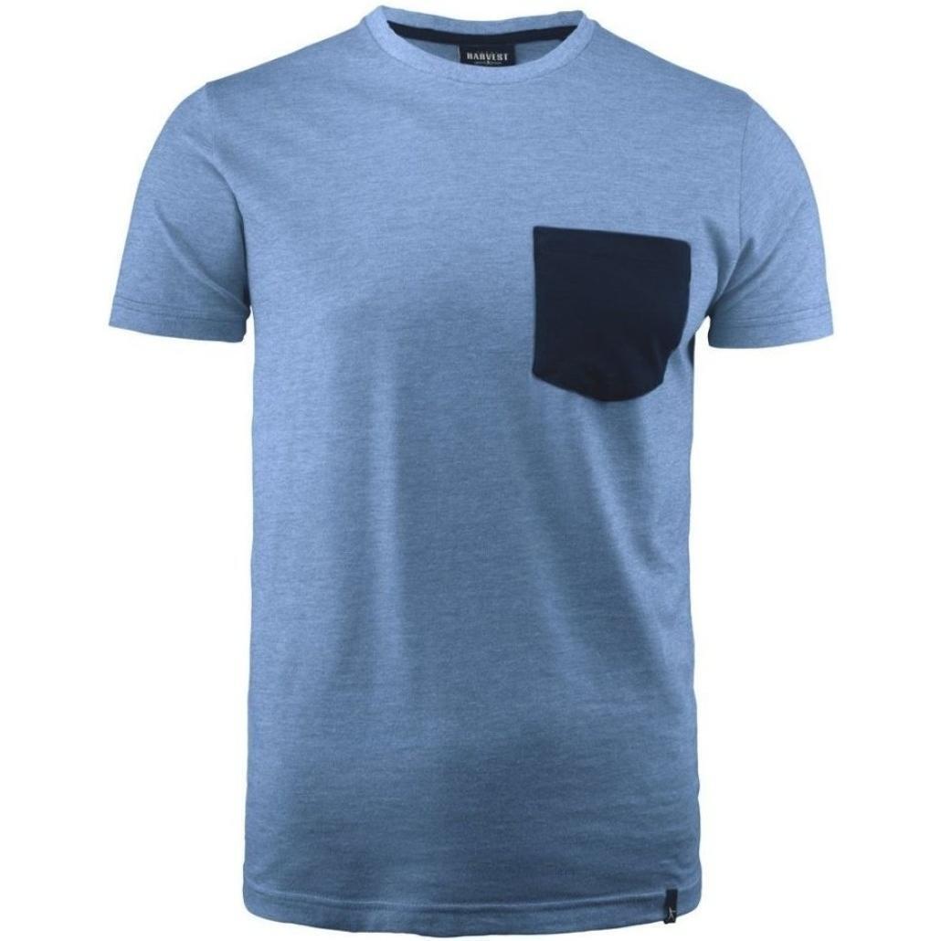 Мужская футболка James Harvest PORTWILLOW 2114008506 XL Синий фото 1
