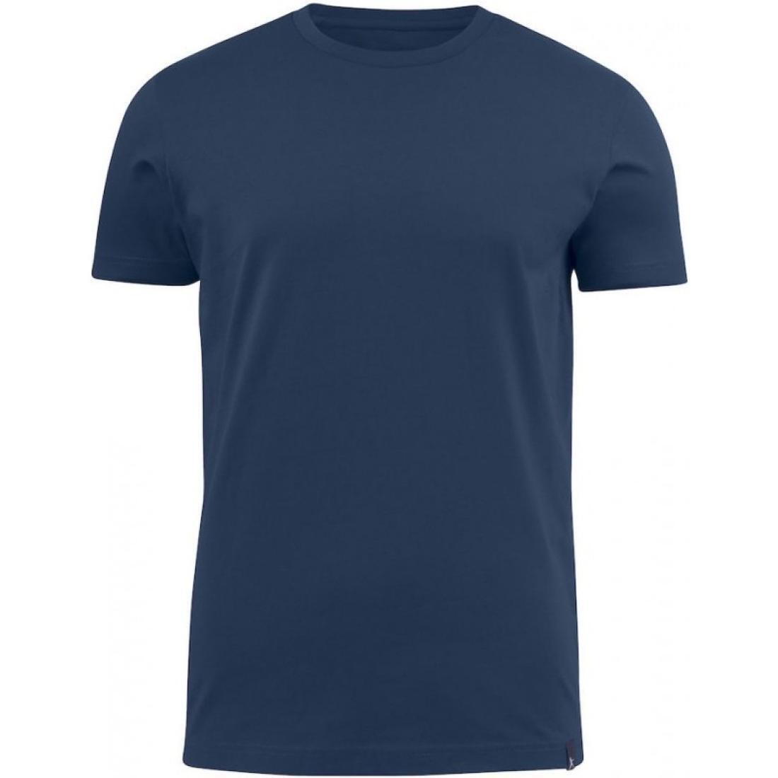 Футболка бавовняна чоловіча James Harvest American U 2134017555 XL теплий синійфото1