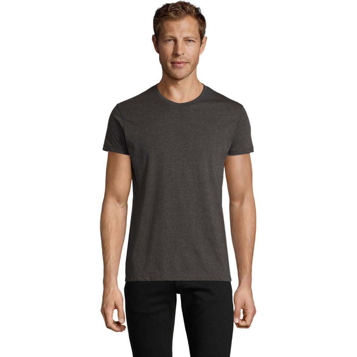 Футболка мужская Sol’s REGENT FIT 00553348 XL угольный меланж