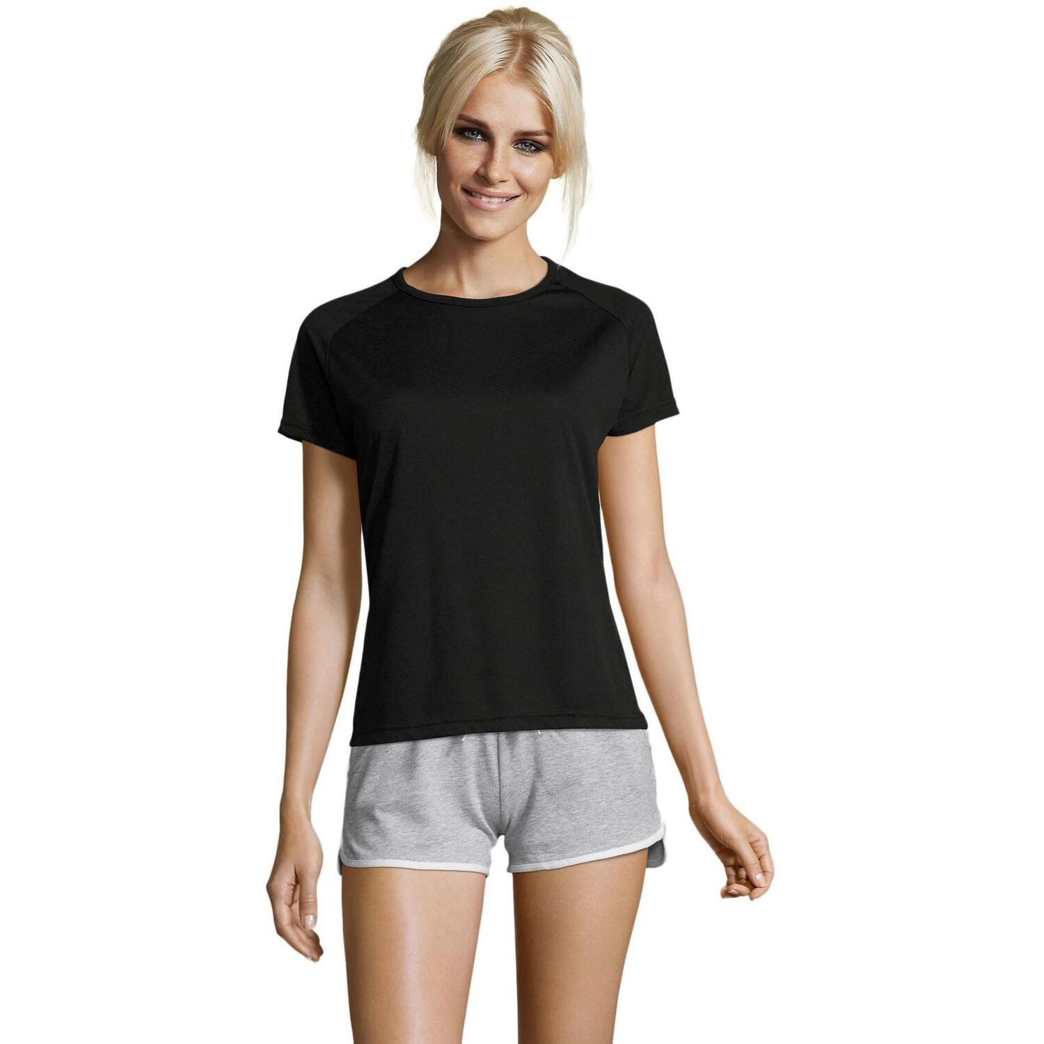 Футболка спортивная женская Sol’s SPORTY WOMEN 01159312 S черный
