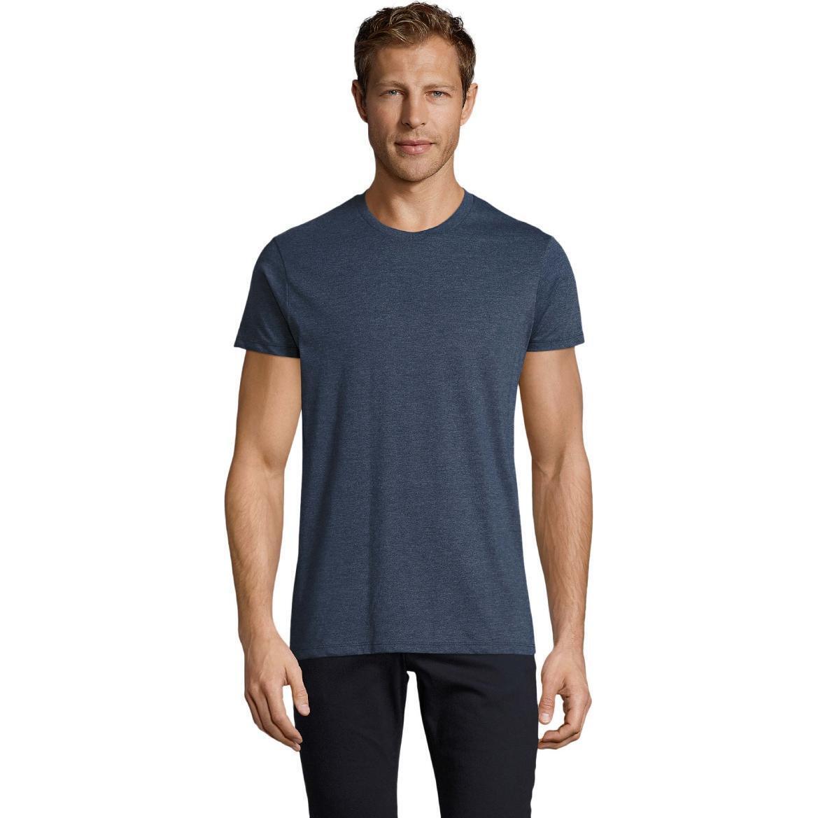 Футболка мужская Sol’s REGENT FIT 00553222 XL джинсовый меланж