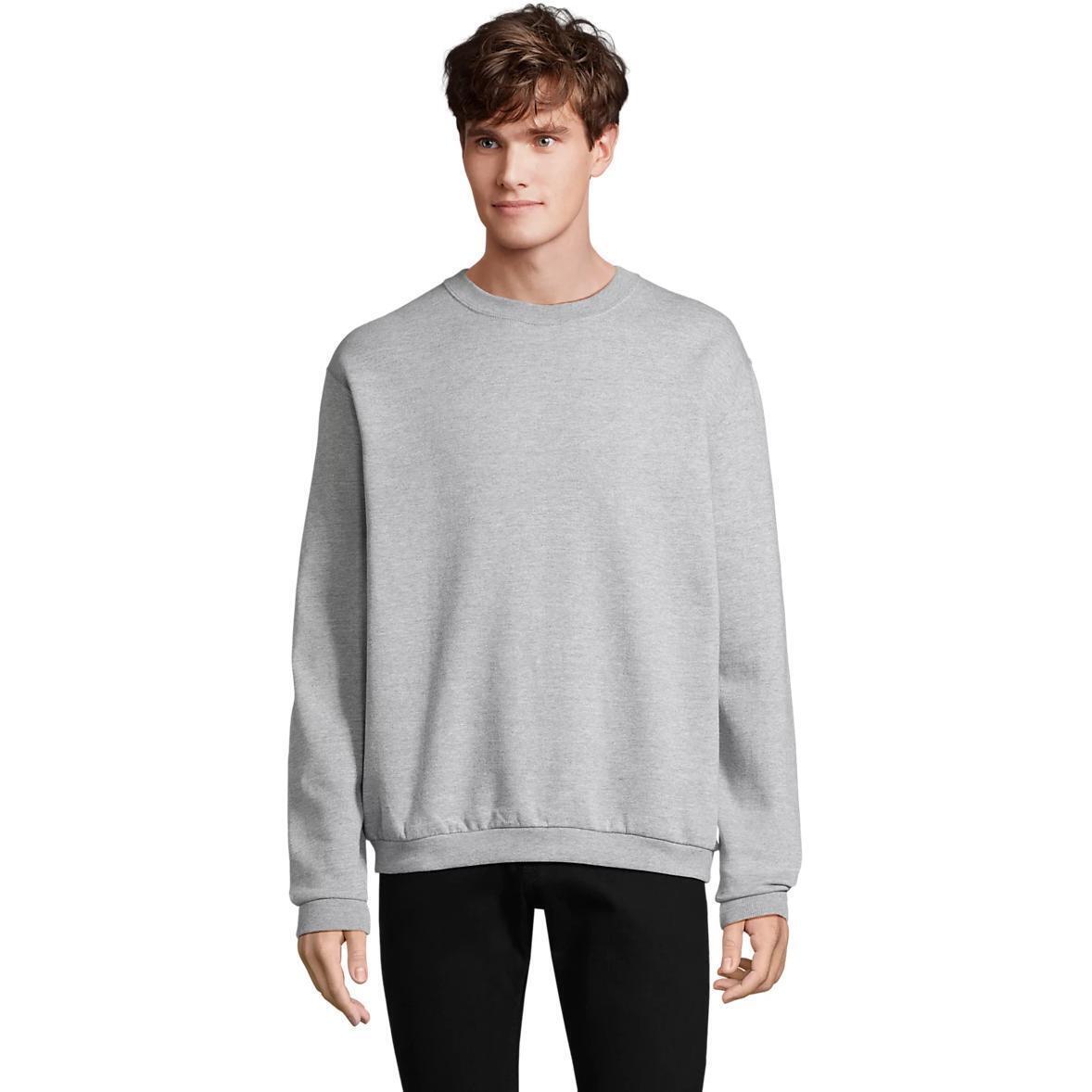 Світшот чоловічий Sol’s SPIDER 01168360 S сірий меланжфото1