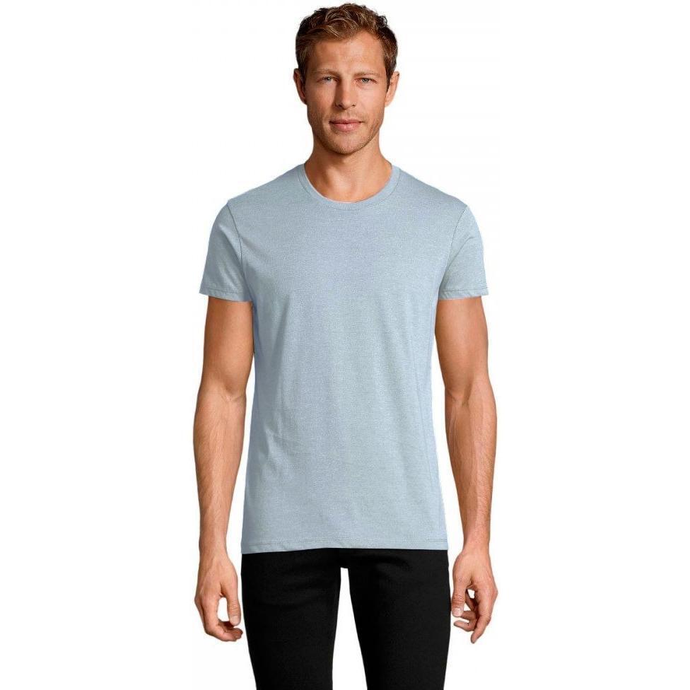 Футболка мужская Sol’s REGENT FIT 00553258 XL небесно-голубой меланж
