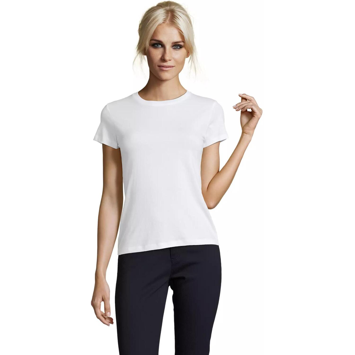 Футболка хлопковая женская Sol’s REGENT WOMEN 01825102 L белый