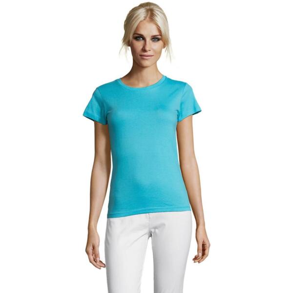

Футболка хлопковая женская Sol’s REGENT WOMEN 01825225 M бирюзовый