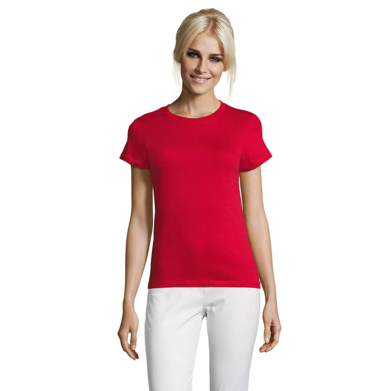 Футболка хлопковая женская Sol’s REGENT WOMEN 01825145 L красный