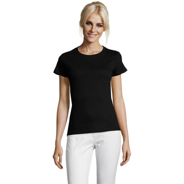 Футболка хлопковая женская Sol’s REGENT WOMEN 01825309 L насыщенный черный фото 