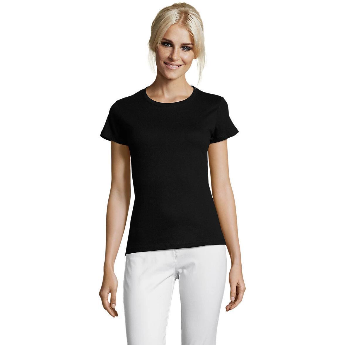 Футболка хлопковая женская Sol’s REGENT WOMEN 01825309 M насыщенный черный фото 1