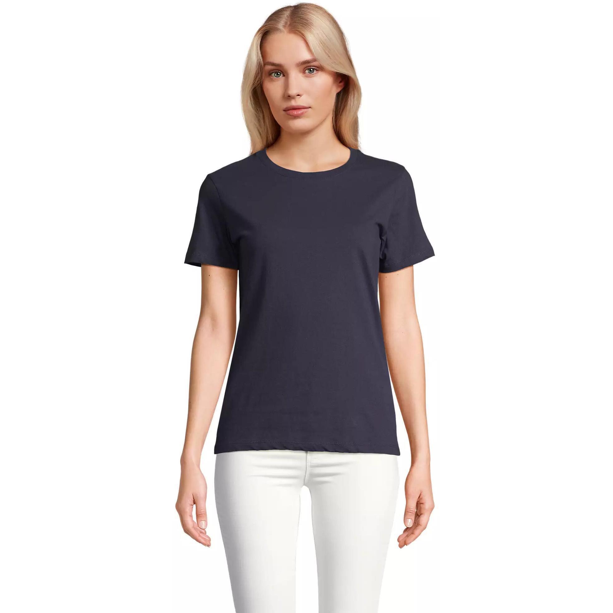 Футболка хлопковая женская Sol’s REGENT WOMEN 01825319 XXL темно-синий фото 1