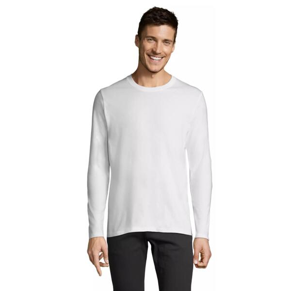 

Лонгслив хлопковый мужской Sol’s IMPERIAL LSL MEN 02074102 L белый