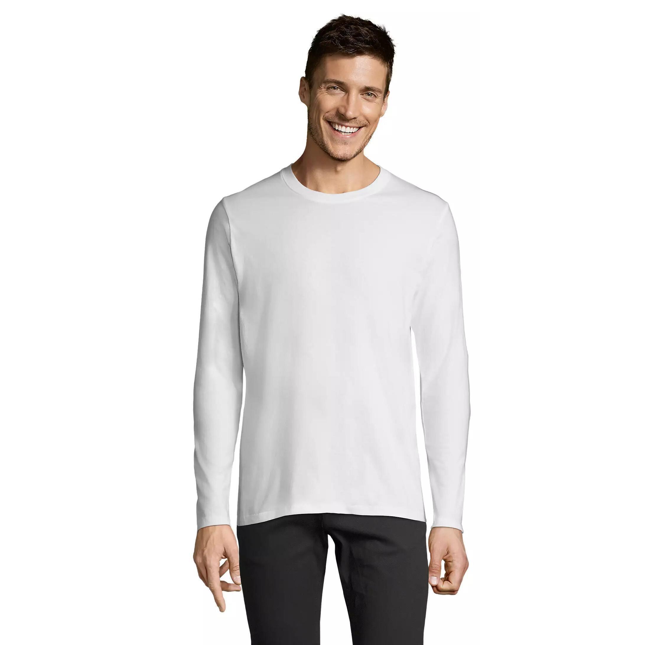 Лонгслив хлопковый мужской Sol’s Imperial lst men 02074102 M белый фото 1