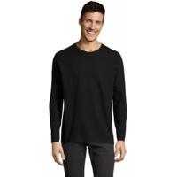 Лонгслив хлопковый мужской Sol’s IMPERIAL LSL MEN 02074309 L насыщенный черный
