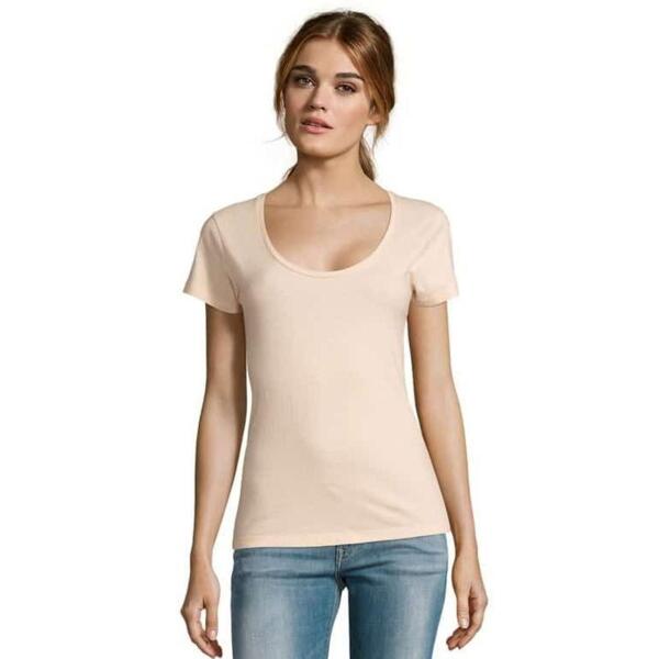 Футболка хлопковая женская Sol’s METROPOLITAN 02079143 S пастельно-розовый фото 