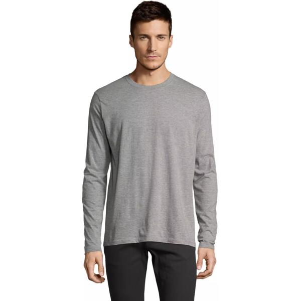 Лонгслив мужской Sol’s IMPERIAL LSL MEN 02074350 XL серый меланж фото