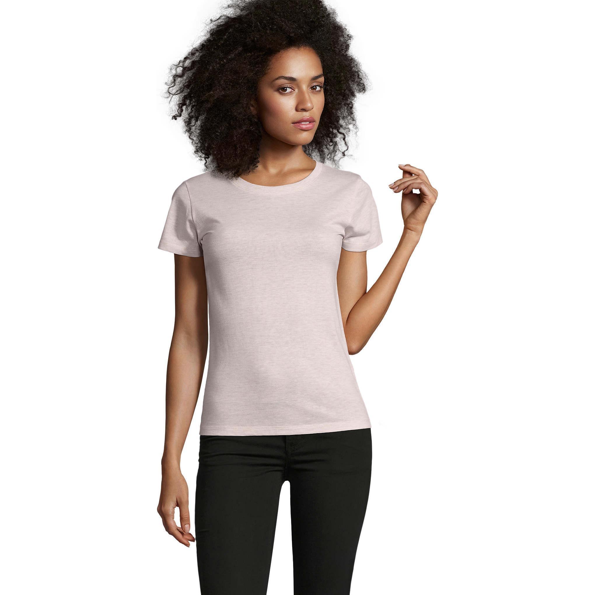 Футболка жіноча Sol’s REGENT FIT WOMEN 02758151 XL рожевий меланжфото1