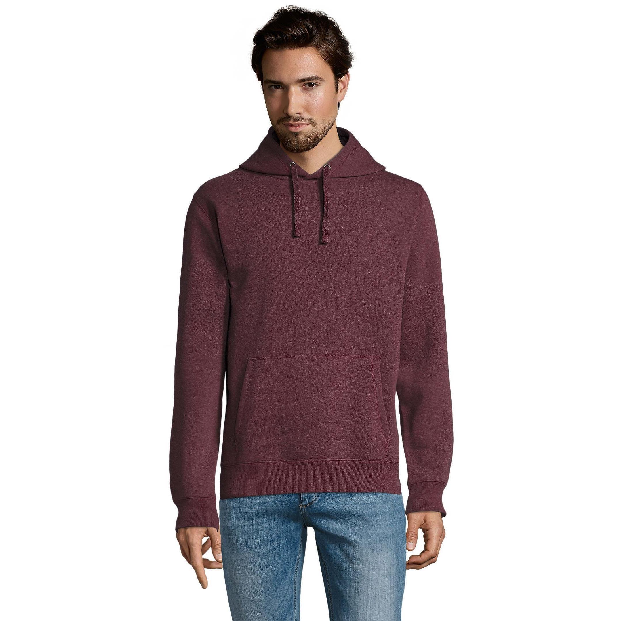 Худи мужское Sol’s SPENCER 02991148 XS темно-бордовый меланж фото 1