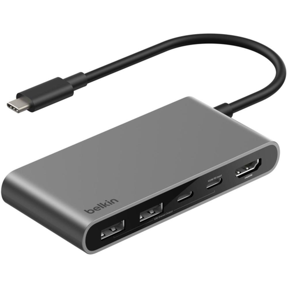 Хаб Belkin USB-C 5в1 Multiport Dock 100Вт (AVC022HQSGY)фото1