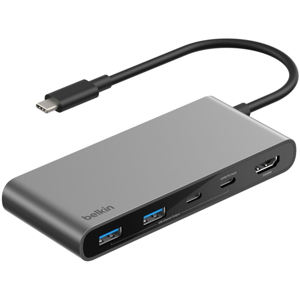 Хаб Belkin USB-C 7в1 Multiport Dock 100Вт (AVC023HQSGY)фото1