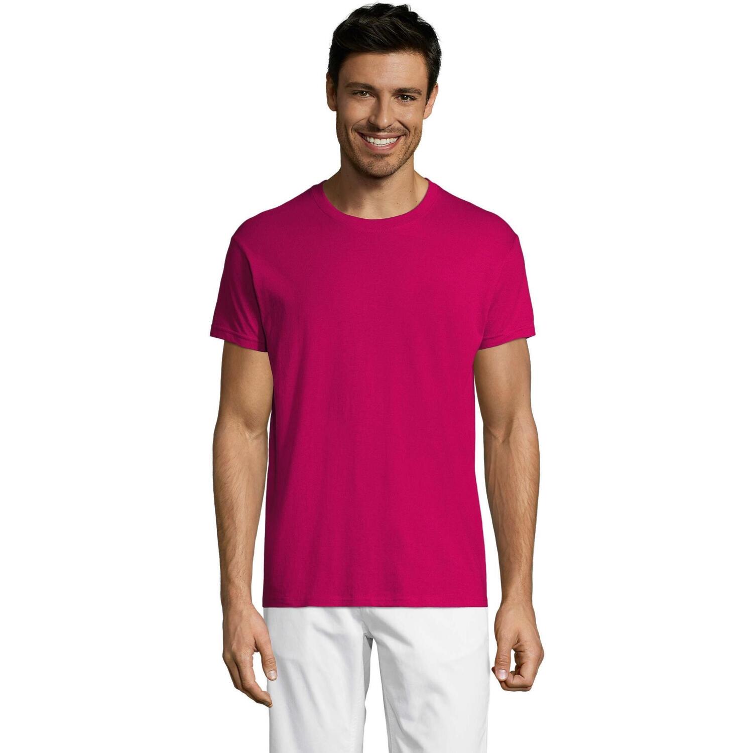 Футболка бавовняна Sol’s Regent 11380140 M фуксія