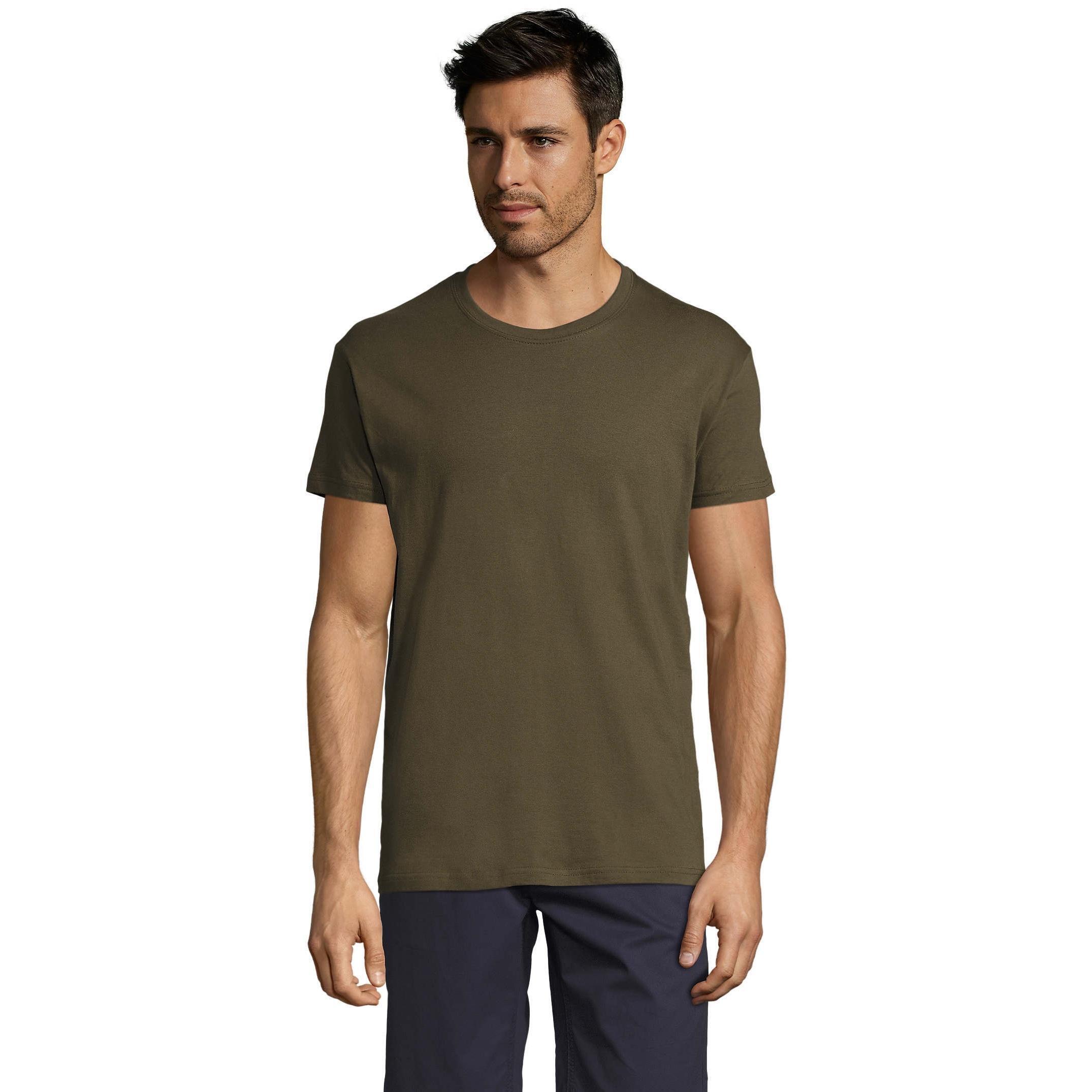 Футболка хлопковая Sol’s Regent 11380269 M армейская фото 1