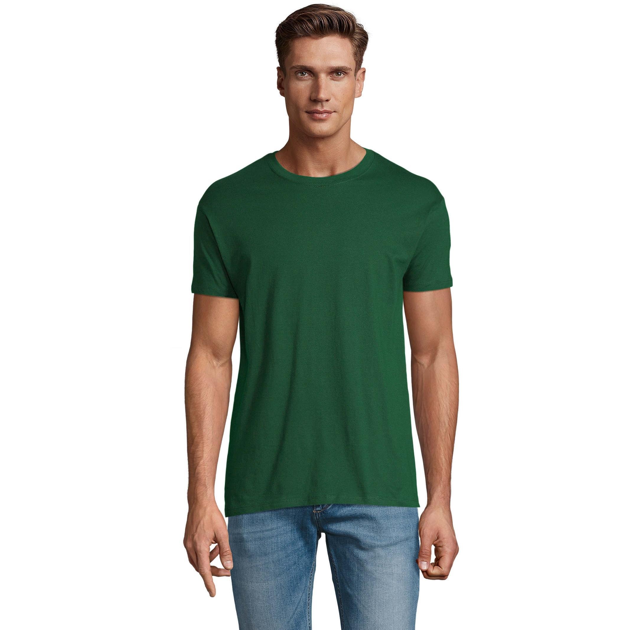 Футболка хлопковая Sol’s Regent 11380264 L темно-зеленая фото 1