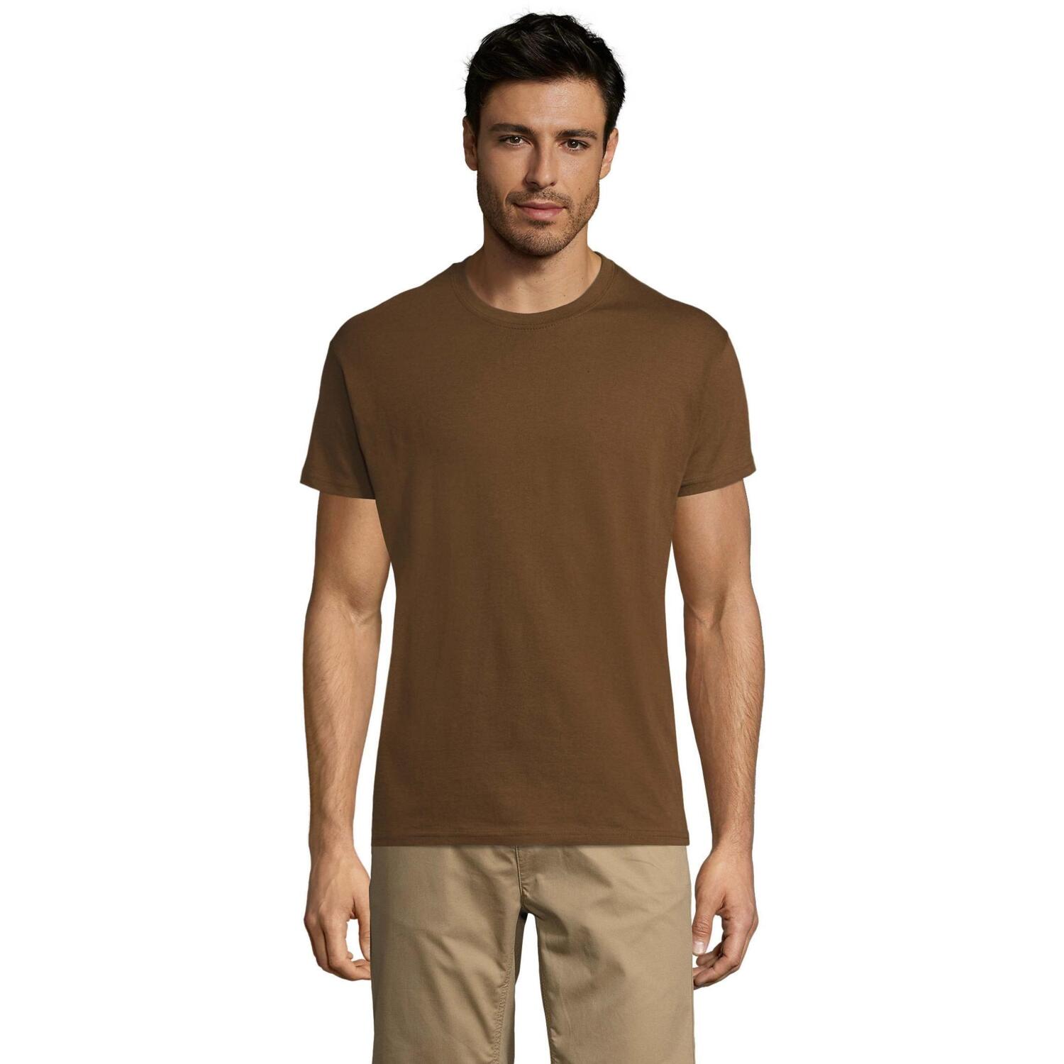 Футболка бавовняна Sol’s Regent 11380397 S темно-коричневий