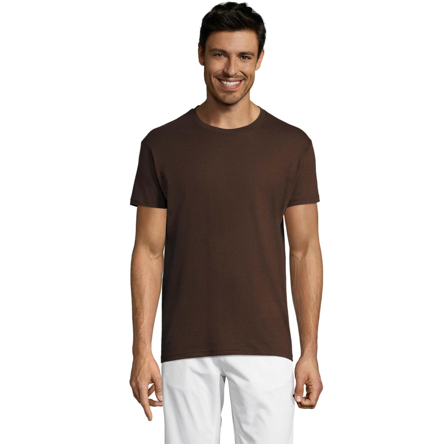 Футболка бавовняна Sol’s Regent 11380398 S Коричневий