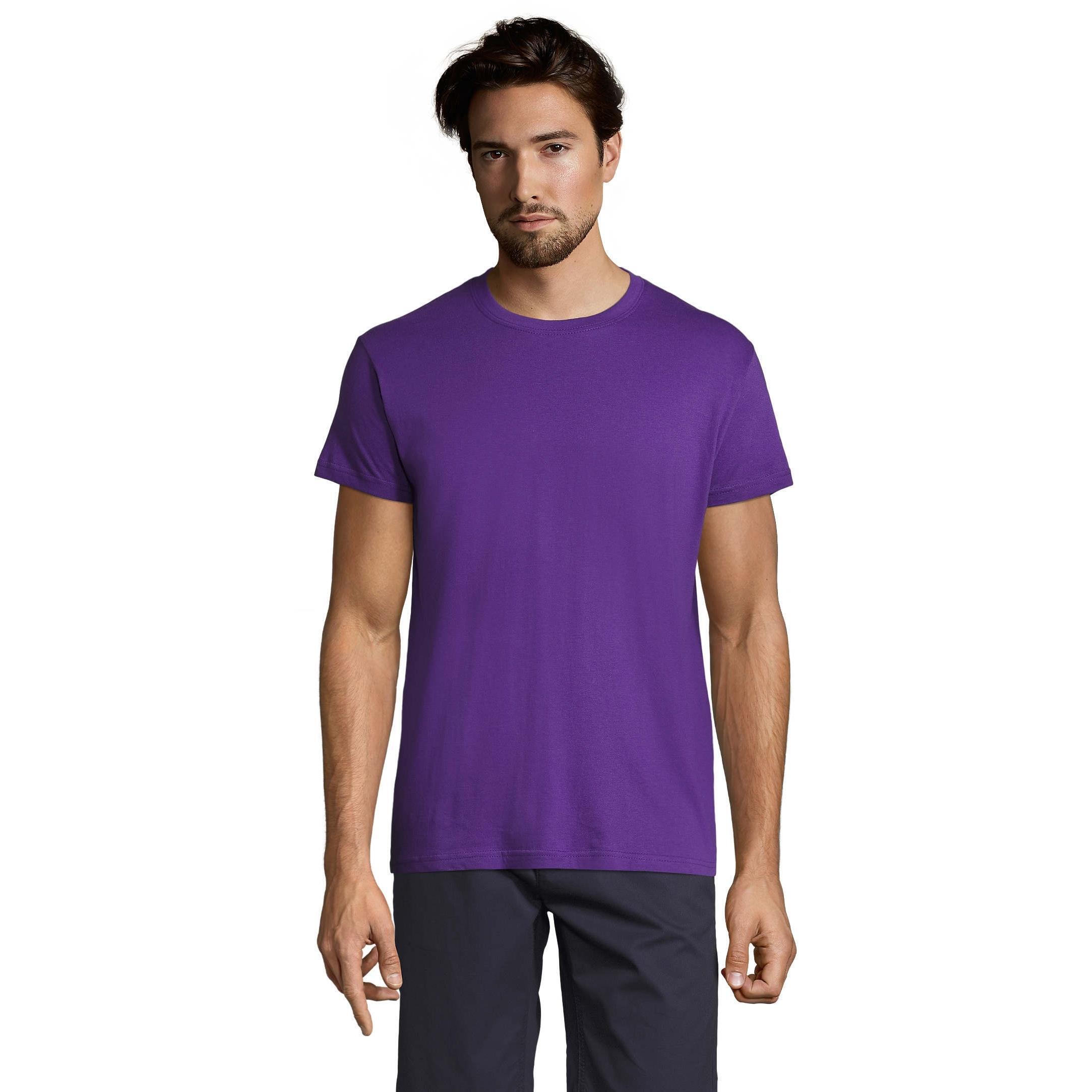 Футболка хлопковая Sol’s Regent 11380712 XL темно-фиолетовый фото 1