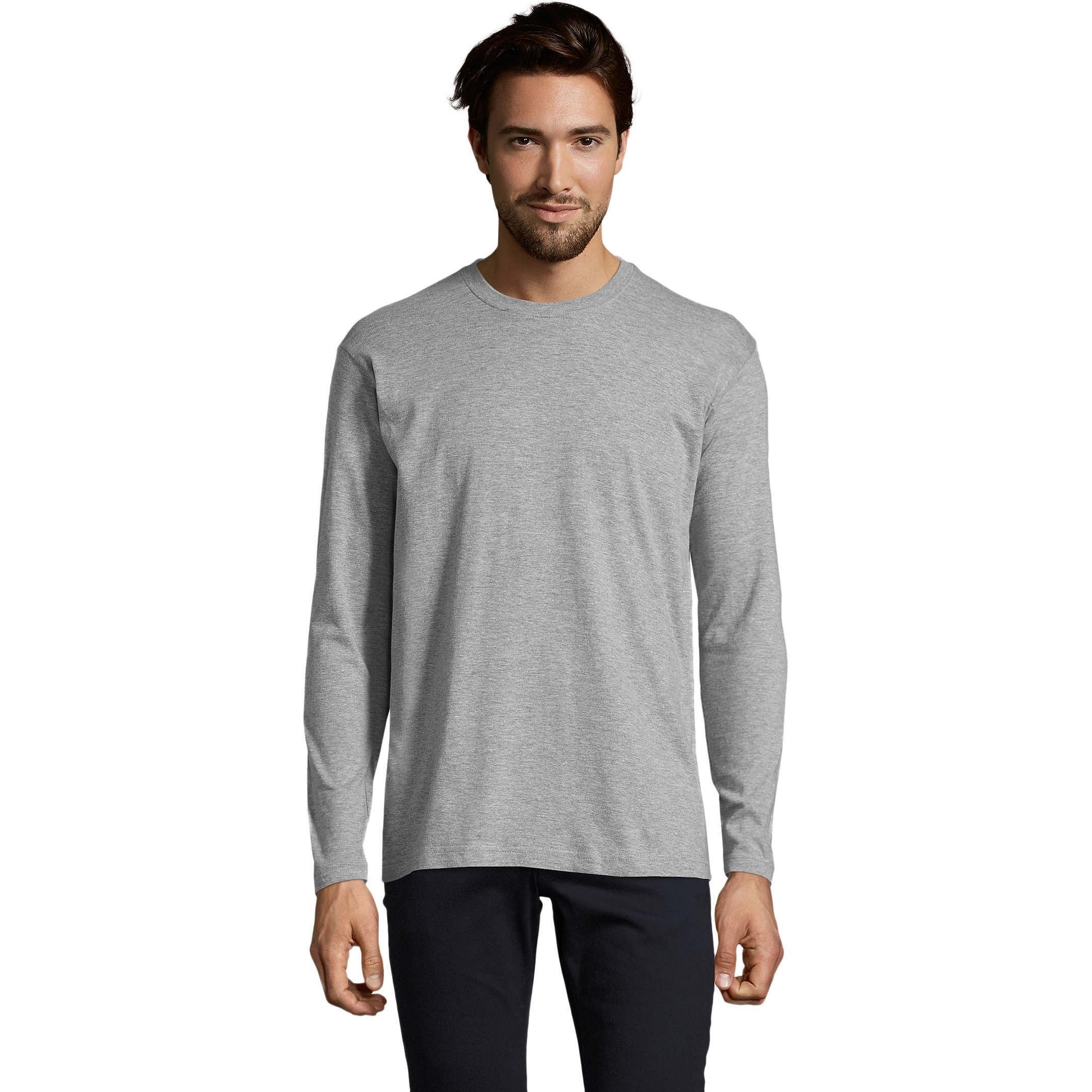 Лонгслів чоловічий Sol’s MONARCH 11420350 XL сірий меланжфото1