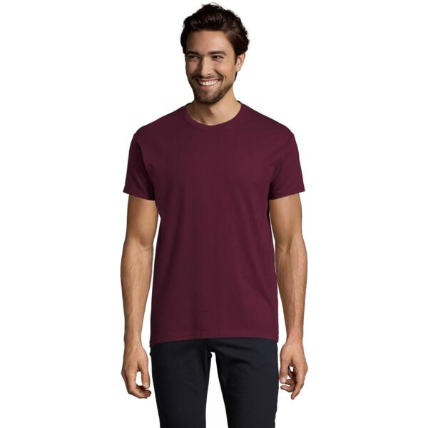 Футболка хлопковая мужская Sol’s Imperial 11500146 L бордовый фото 
