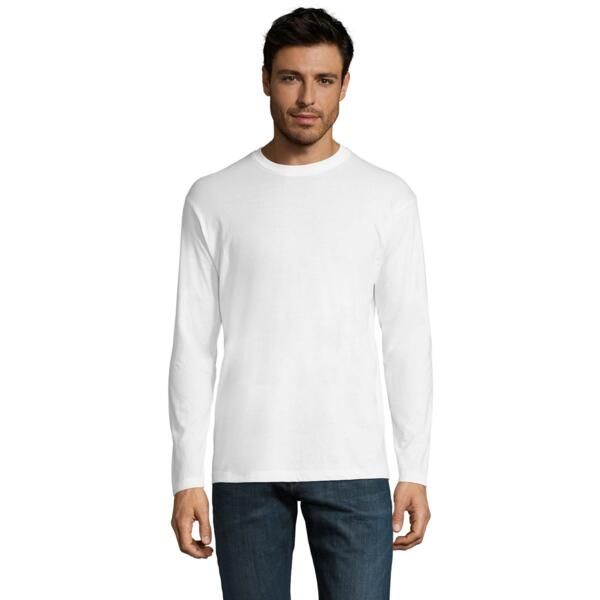 Лонгслив хлопковый мужской Sol’s MONARCH 11420102 XXL белый фото 