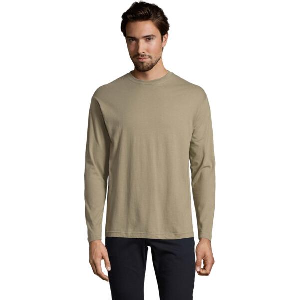 Лонгслів бавовняний чоловічий Sol’s MONARCH 11420268 L хакіфото