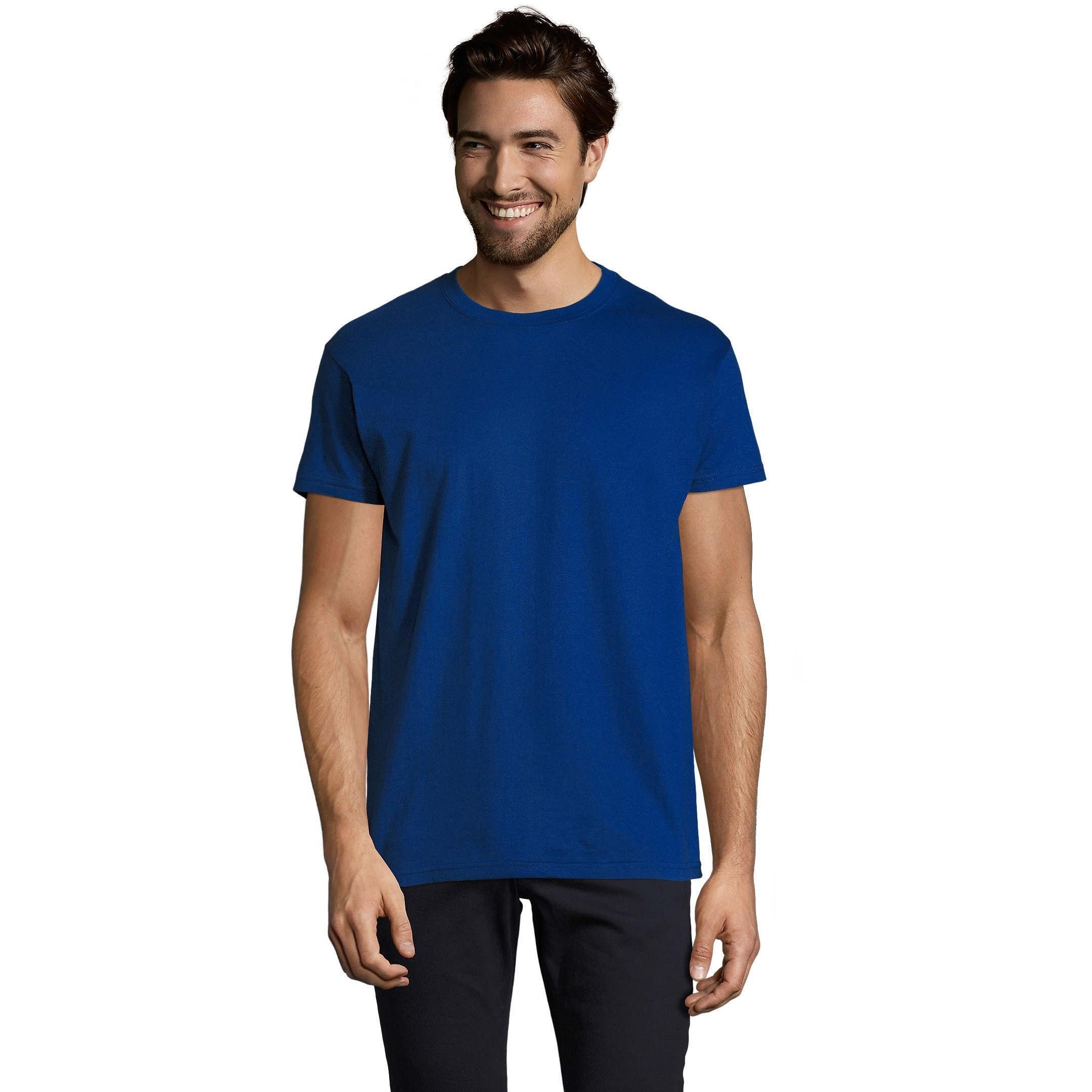 Футболка бавовняна чоловіча Sol’s Imperial 11500238 S ультрамаринфото1