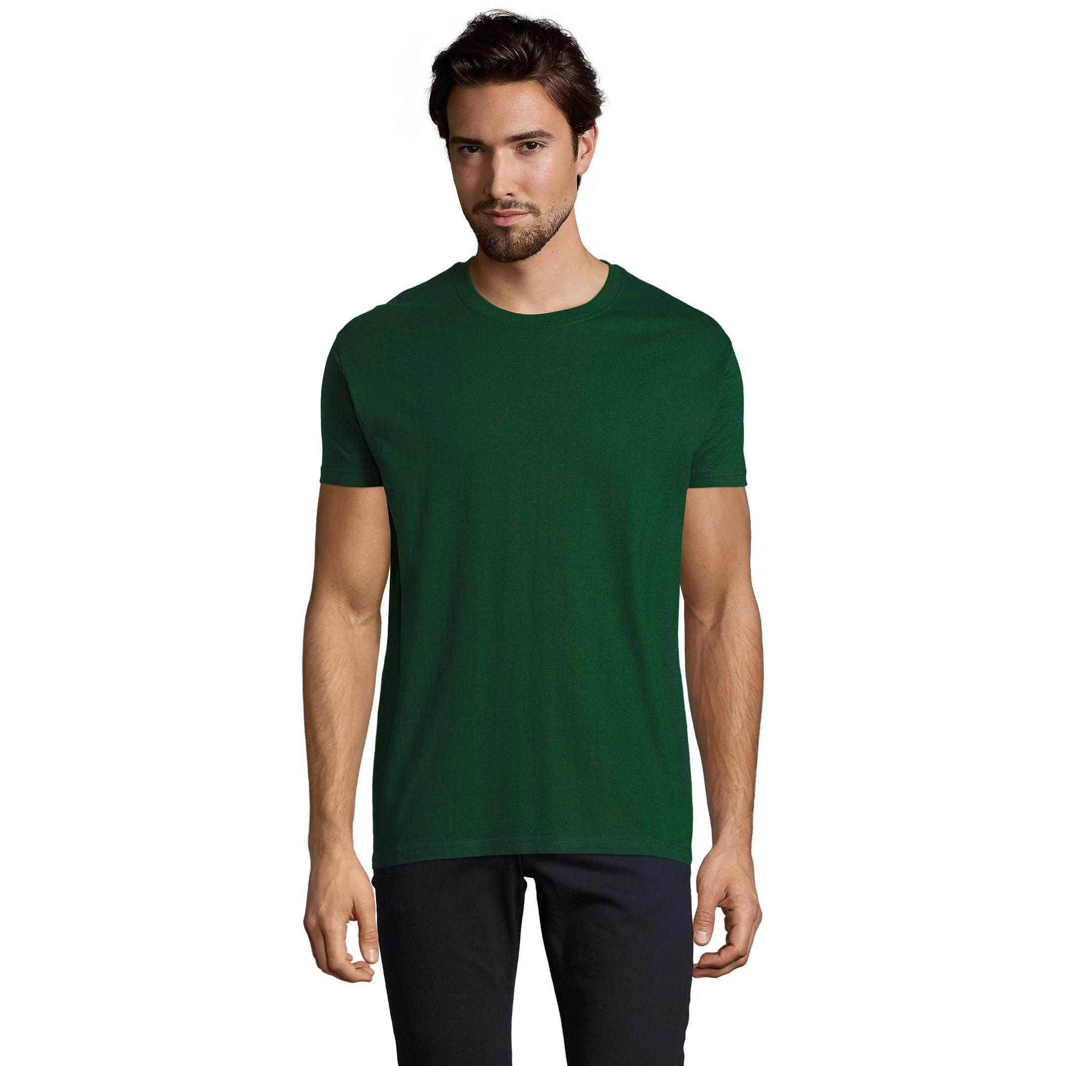 Футболка хлопковая мужская Sol’s Imperial 11500264 XL темно-зеленый фото 1