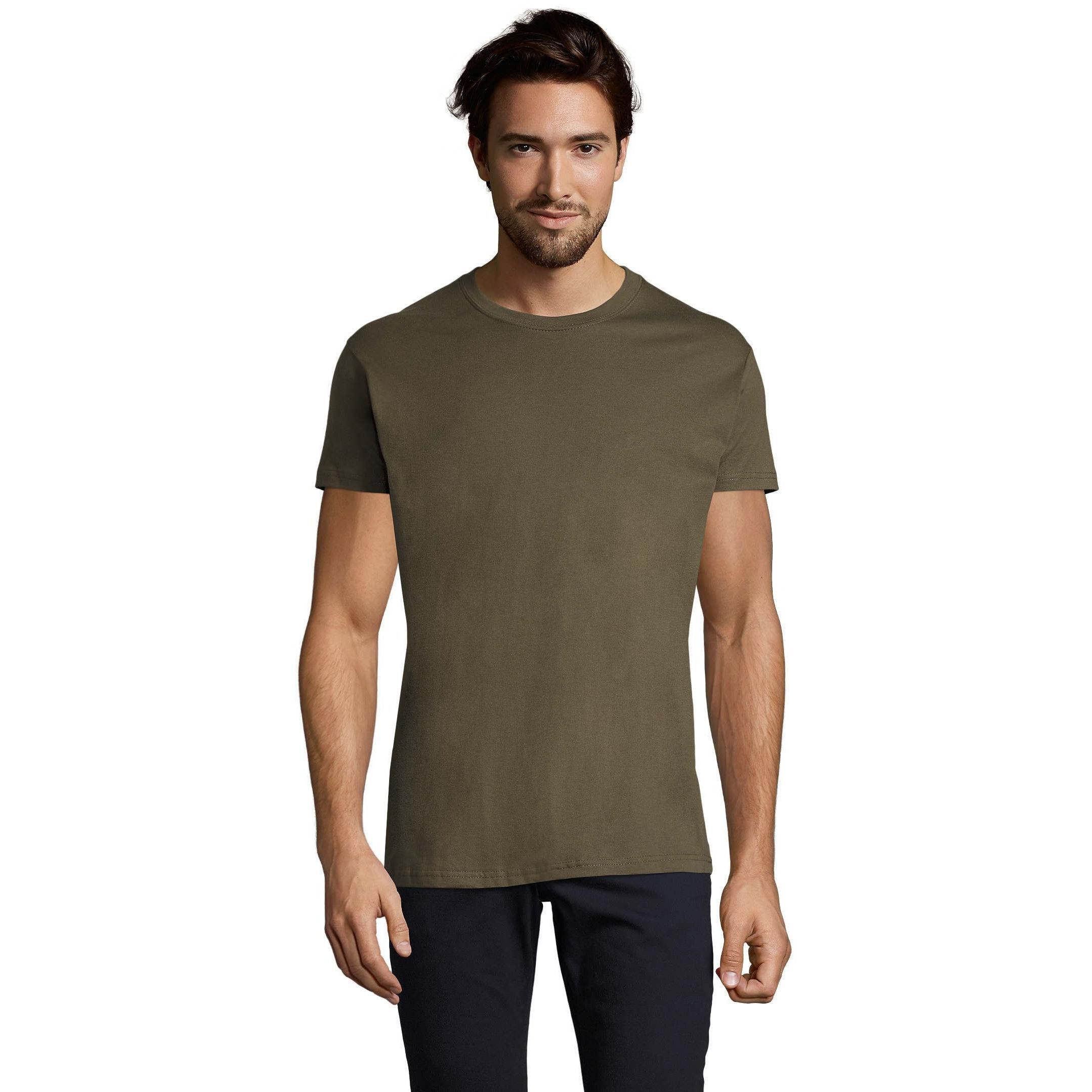 Футболка хлопковая мужская Sol’s Imperial 11500269 S армейский фото 1