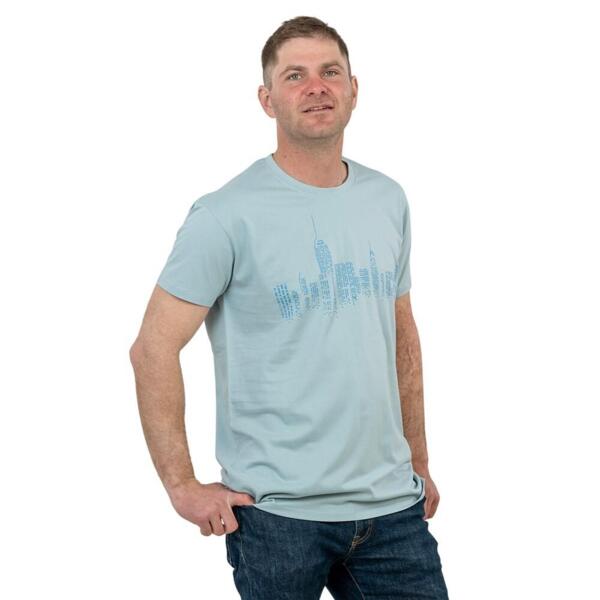 Футболка хлопковая мужская Sol’s Imperial 11500245/87 XL серо-голубой фото 