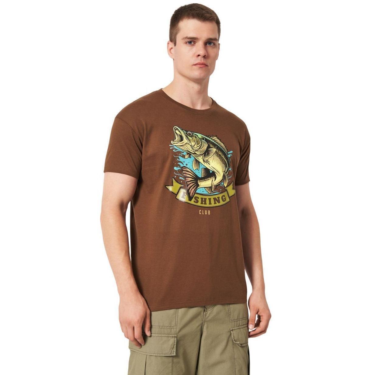 Футболка хлопковая мужская Sol’s Imperial 11500397/401 S темно-коричневый