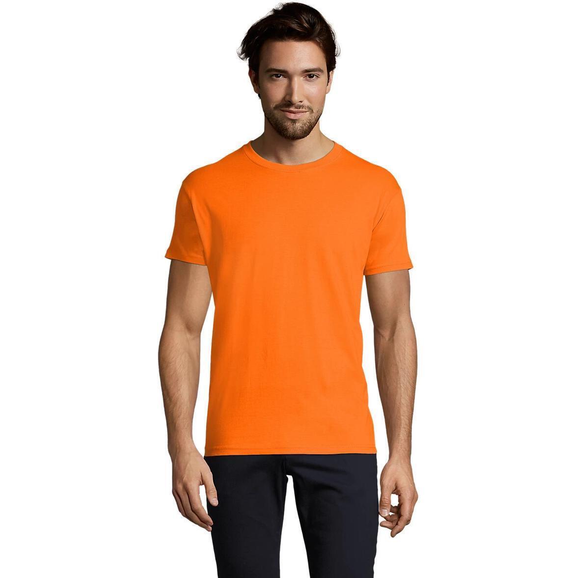 Футболка бавовняна чоловіча Sol’s Imperial 11500400 XXL помаранчевий