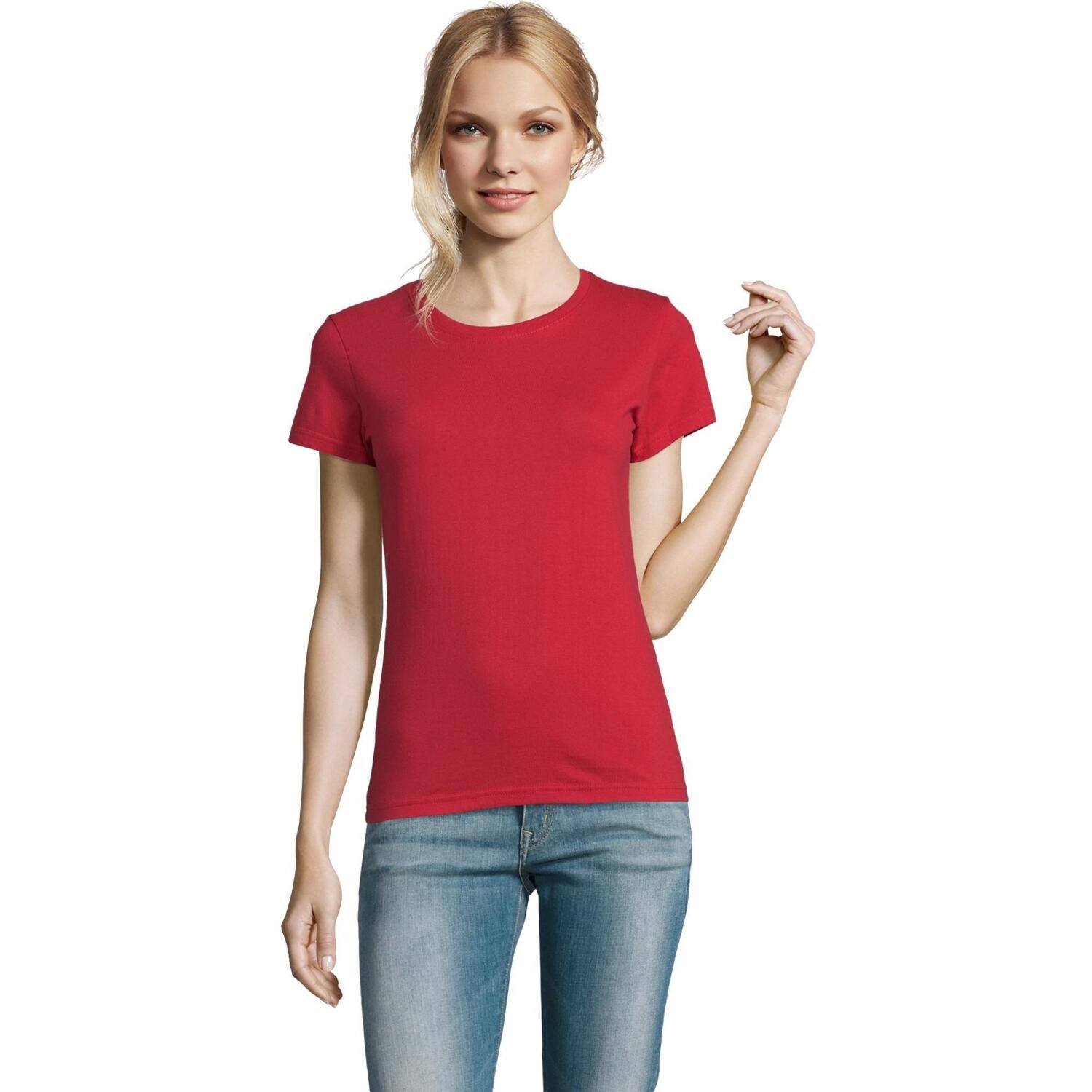 Футболка бавовняна жіноча Sol’s IMPERIAL WOMEN 11502145 XXL червоний