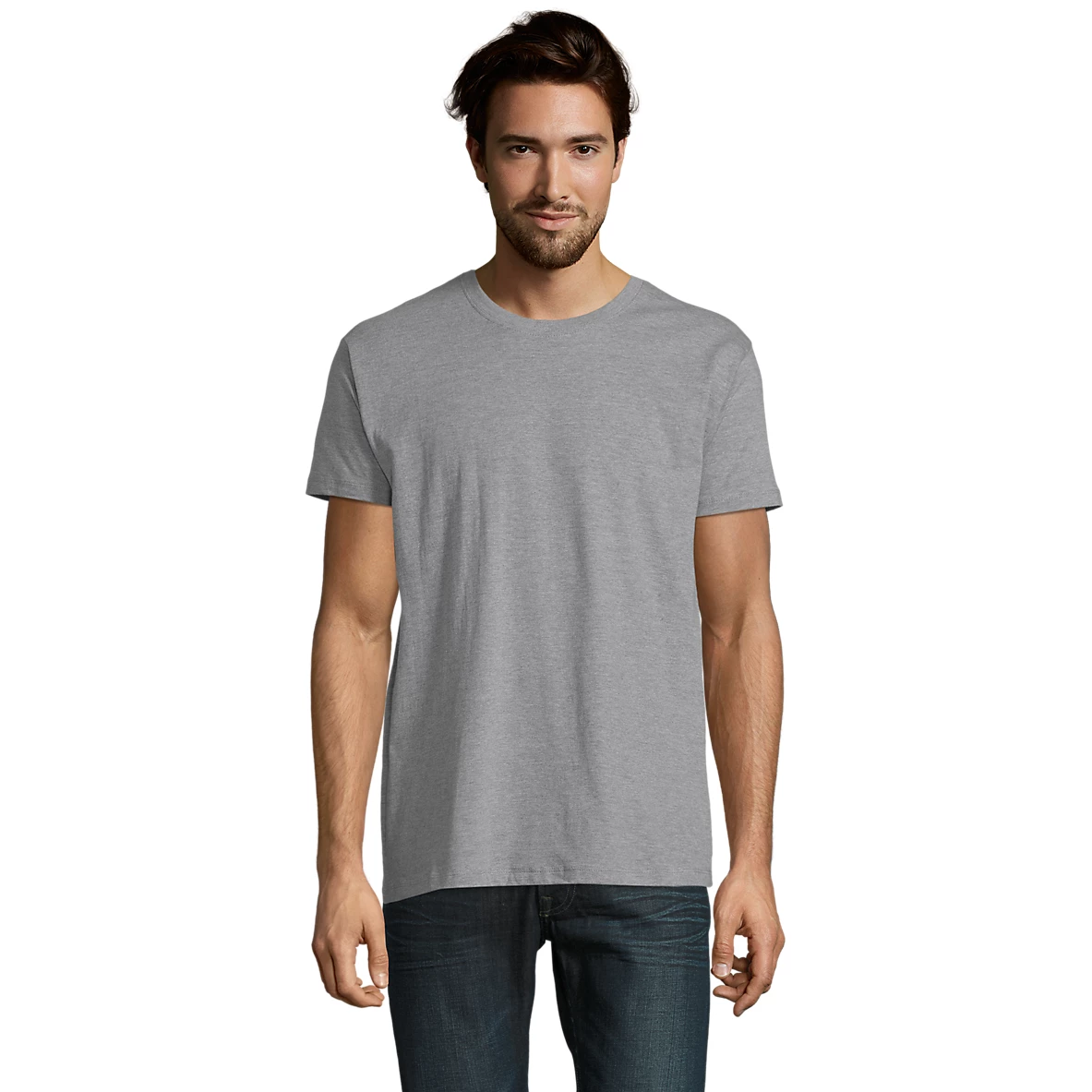 Футболка чоловіча Sol’s Imperial 11500350 XXL сірий меланж