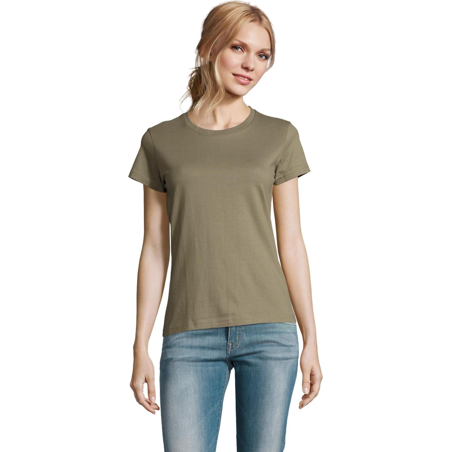 Футболка женская хлопковая Sol’s Imperial women 11502268 L хаки