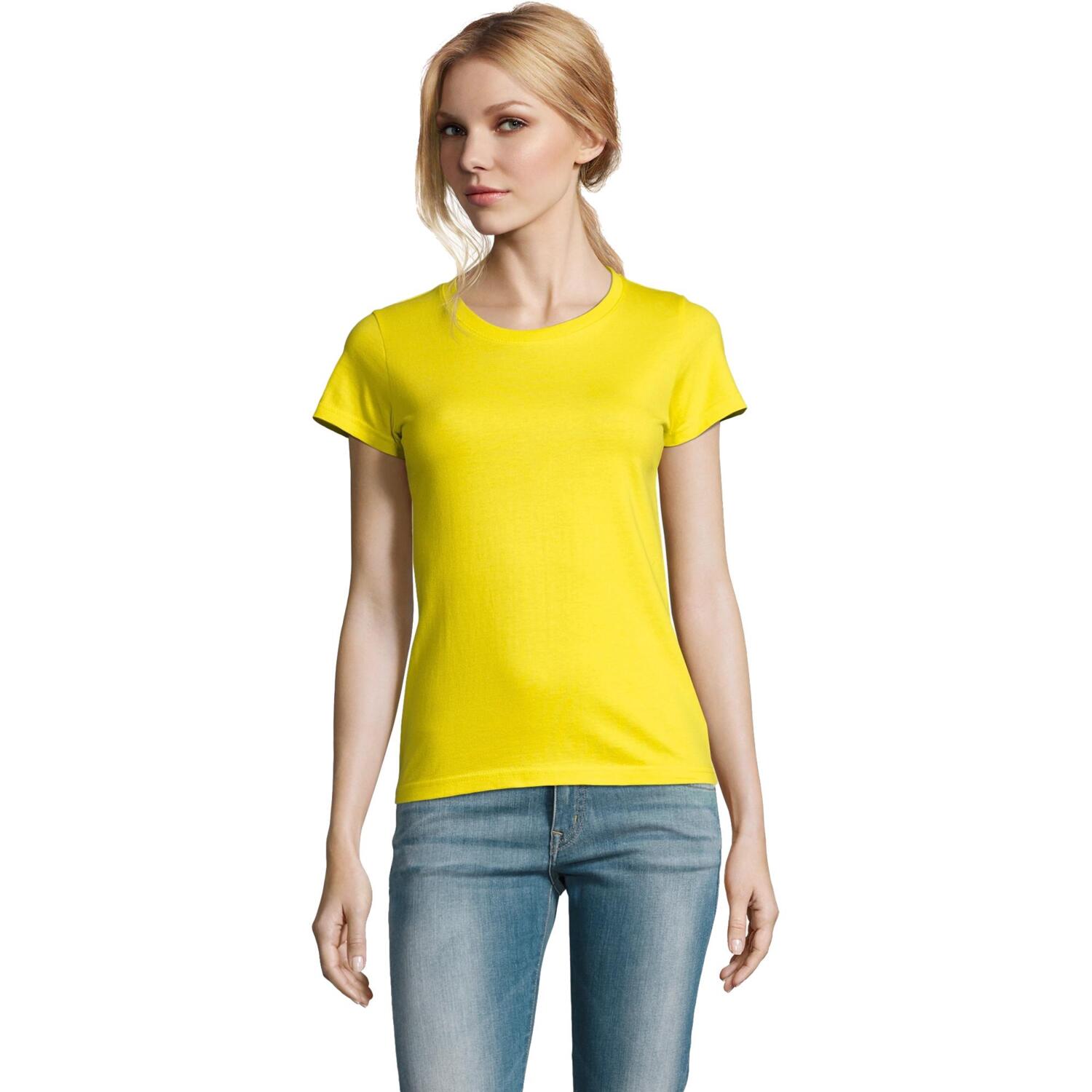 Футболка женская хлопковая Sol’s Imperial women 11502301 L желтый