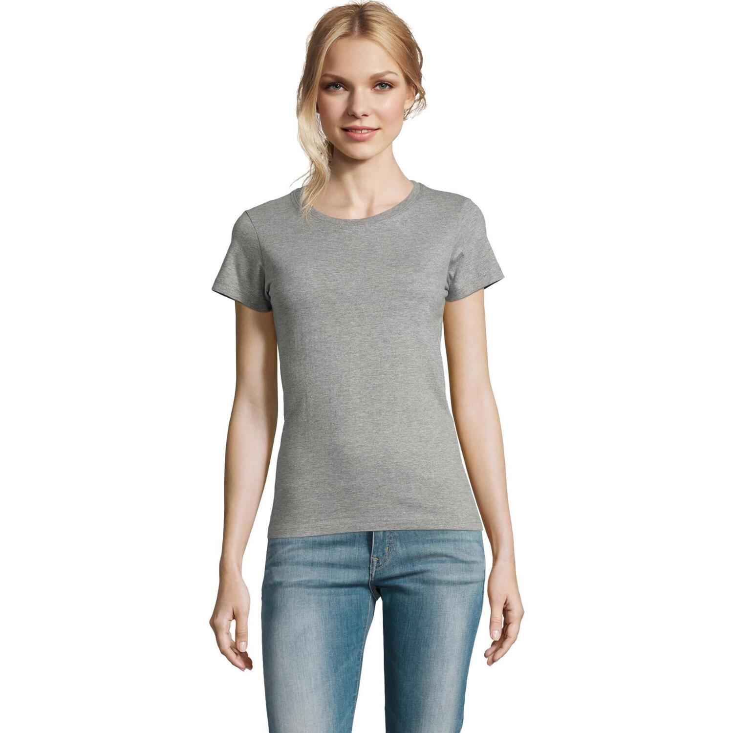Футболка жіноча Sol’s Imperial women 11502350 XL сірий меланж