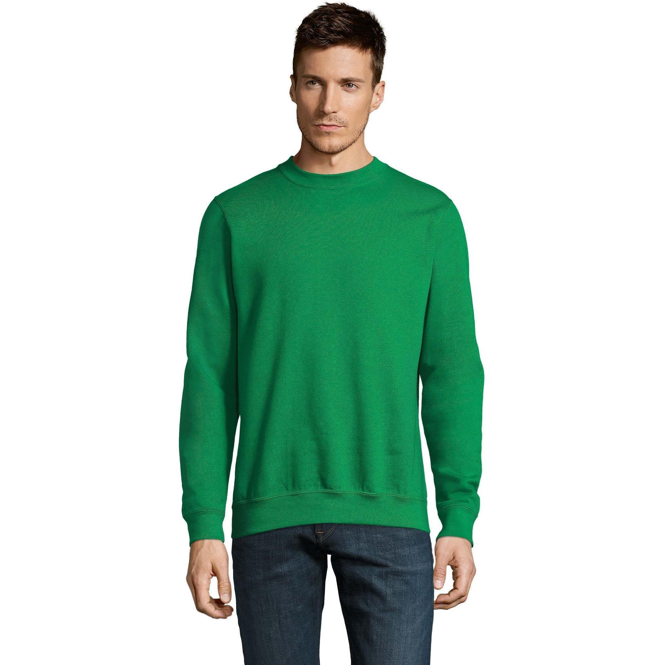 Свитшот мужской Sol’s NEW SUPREME 13250272 M ярко-зеленый фото 1