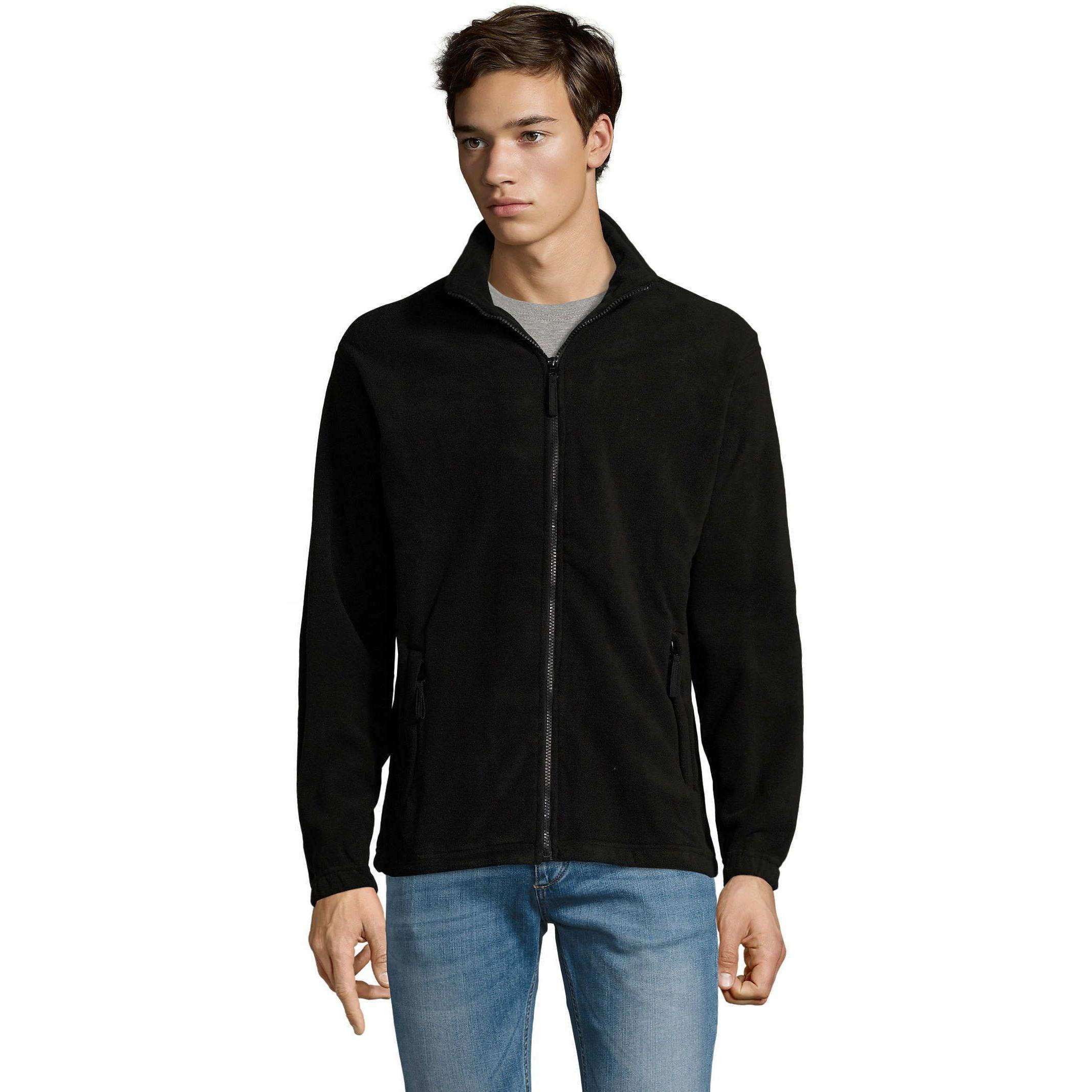 Флісова кофта чоловіча Sol’s NORTH 55000312 M чорнийфото1