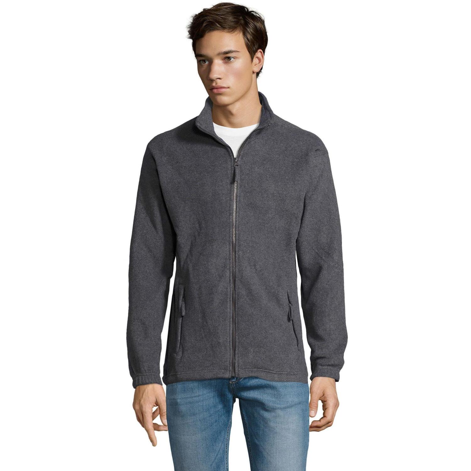 Флісова кофта чоловіча Sol’s NORTH 55000350 L сірий меланж