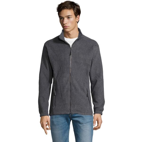 Флисовая кофта мужская Sol’s NORTH 55000350 L серый меланж фото 